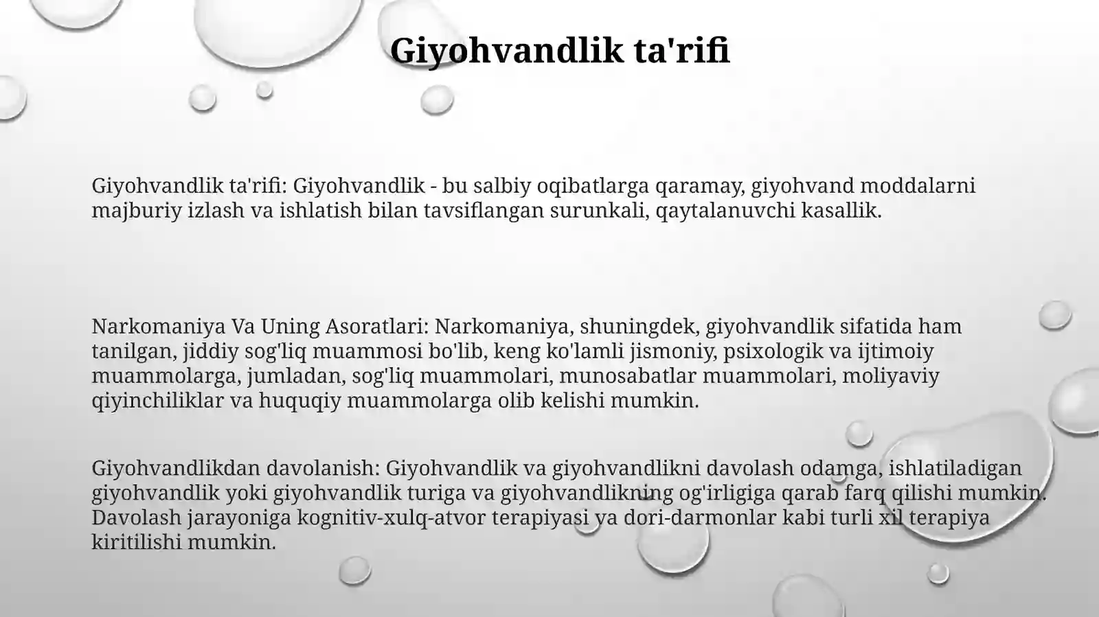Narkomaniya va uning asoratlari 3