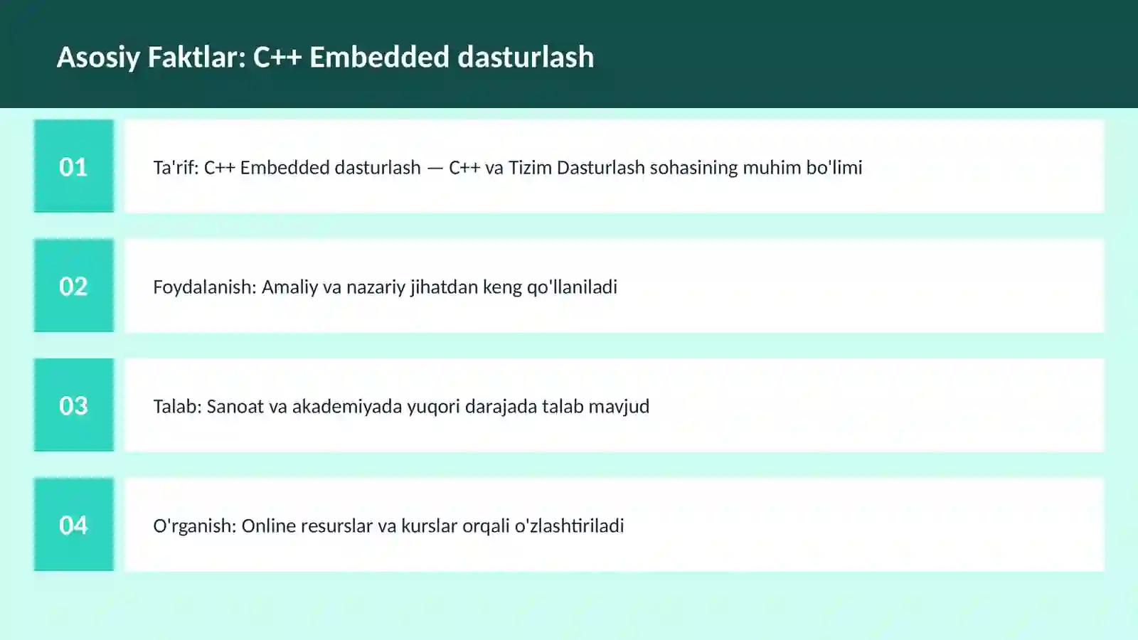 C++ VA TIZIM DASTURLASH 3