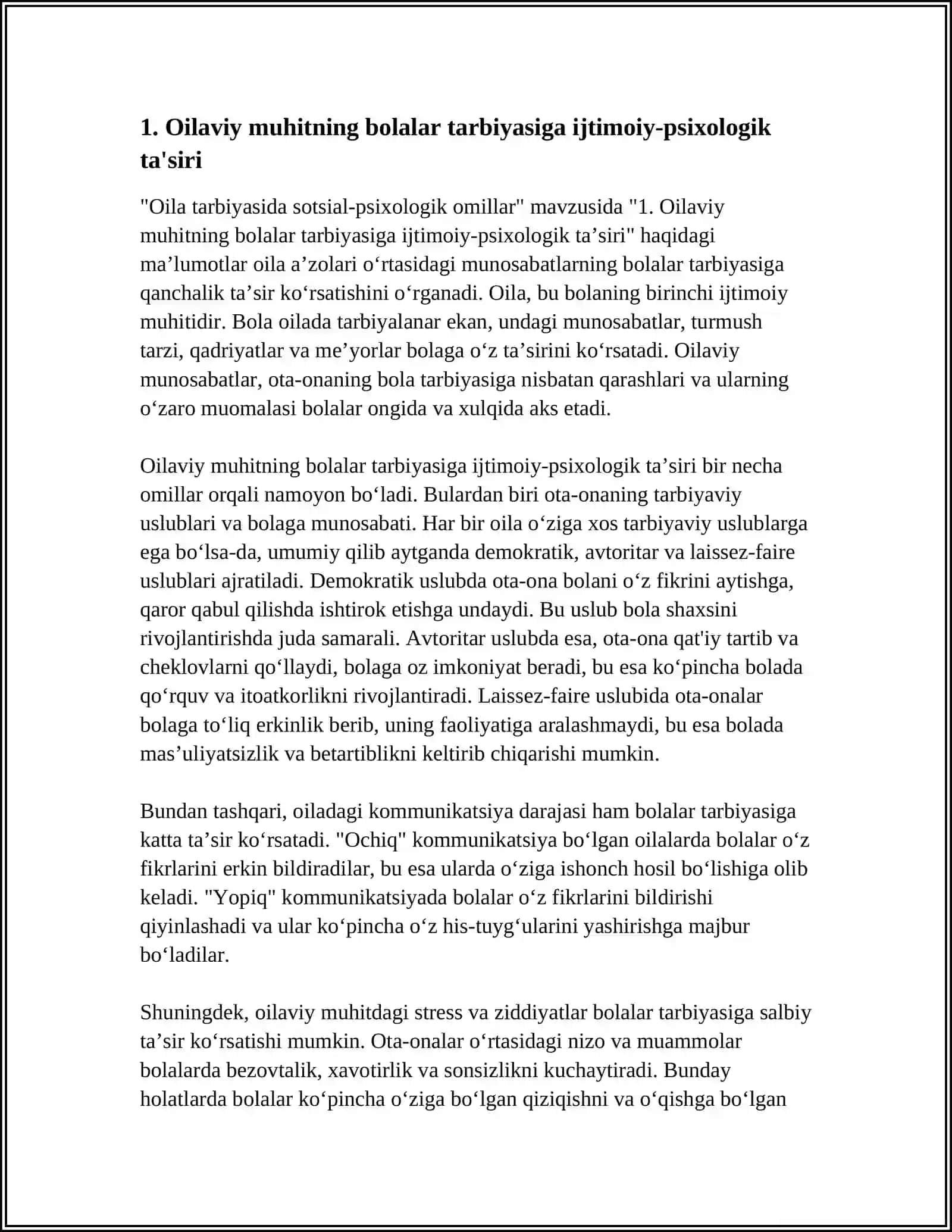 OILA TARBIYASIDA SOTSIAL-PSIXOLOGIK OMILLAR 3