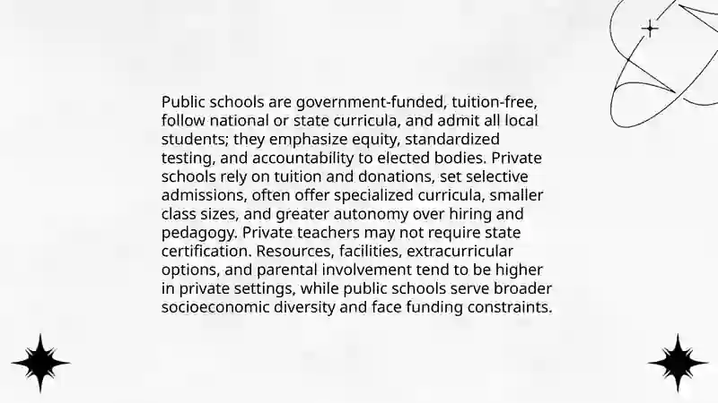 Different school systems 3