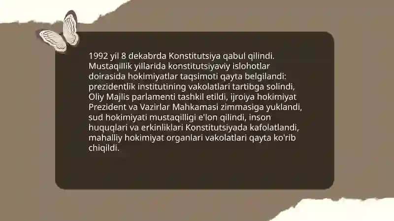 Mustaqillik Yillarida Davlat Boshqaruvi Tizimida Amalga Oshirilgan Islohotlar 3