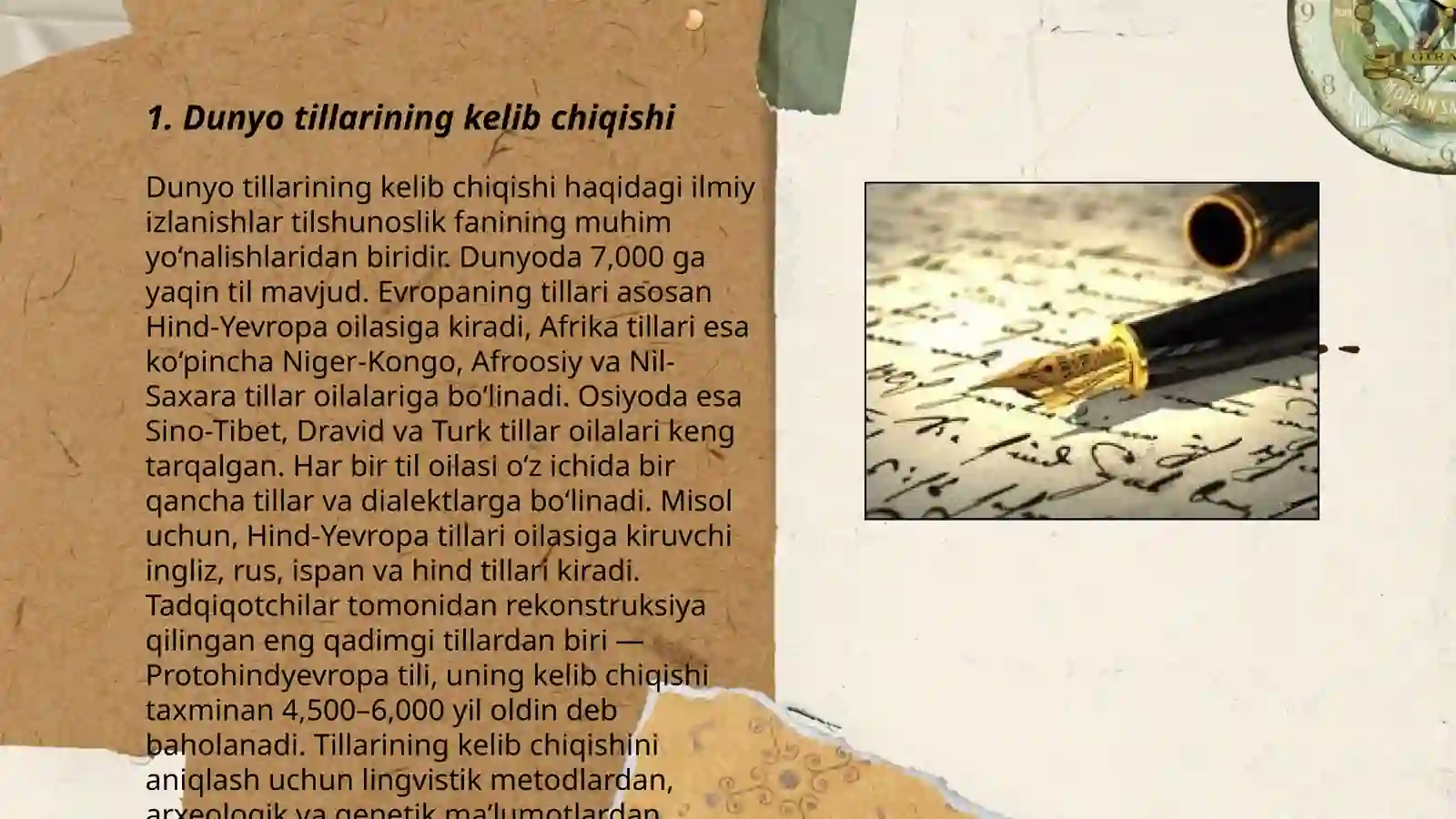 Dunyo tillarining tasnifi 3