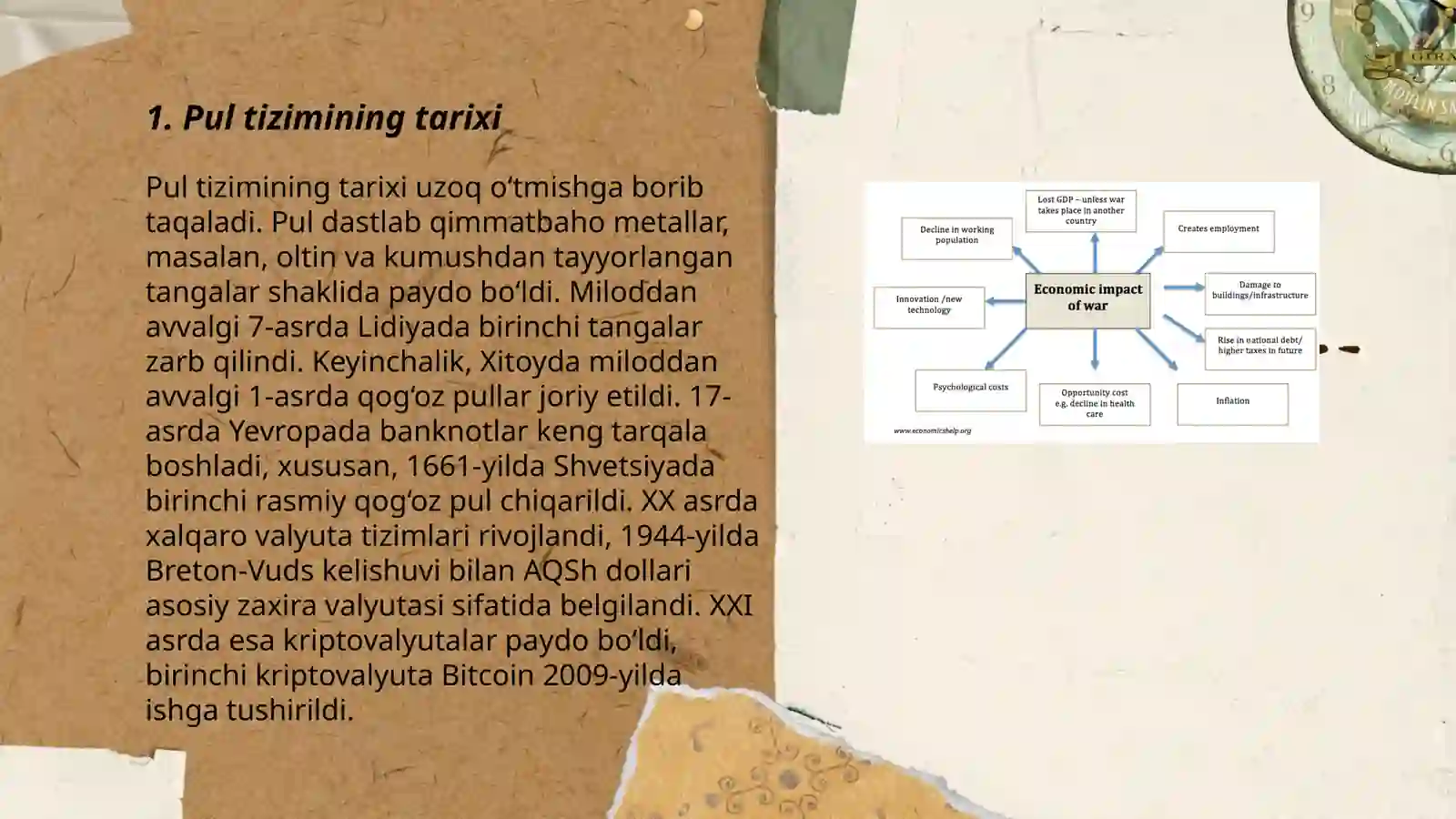 Pul tizimi va uning evalutsiyasi 3