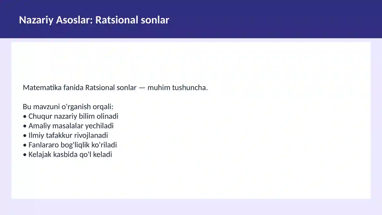 Sonlar nazariyasi 3