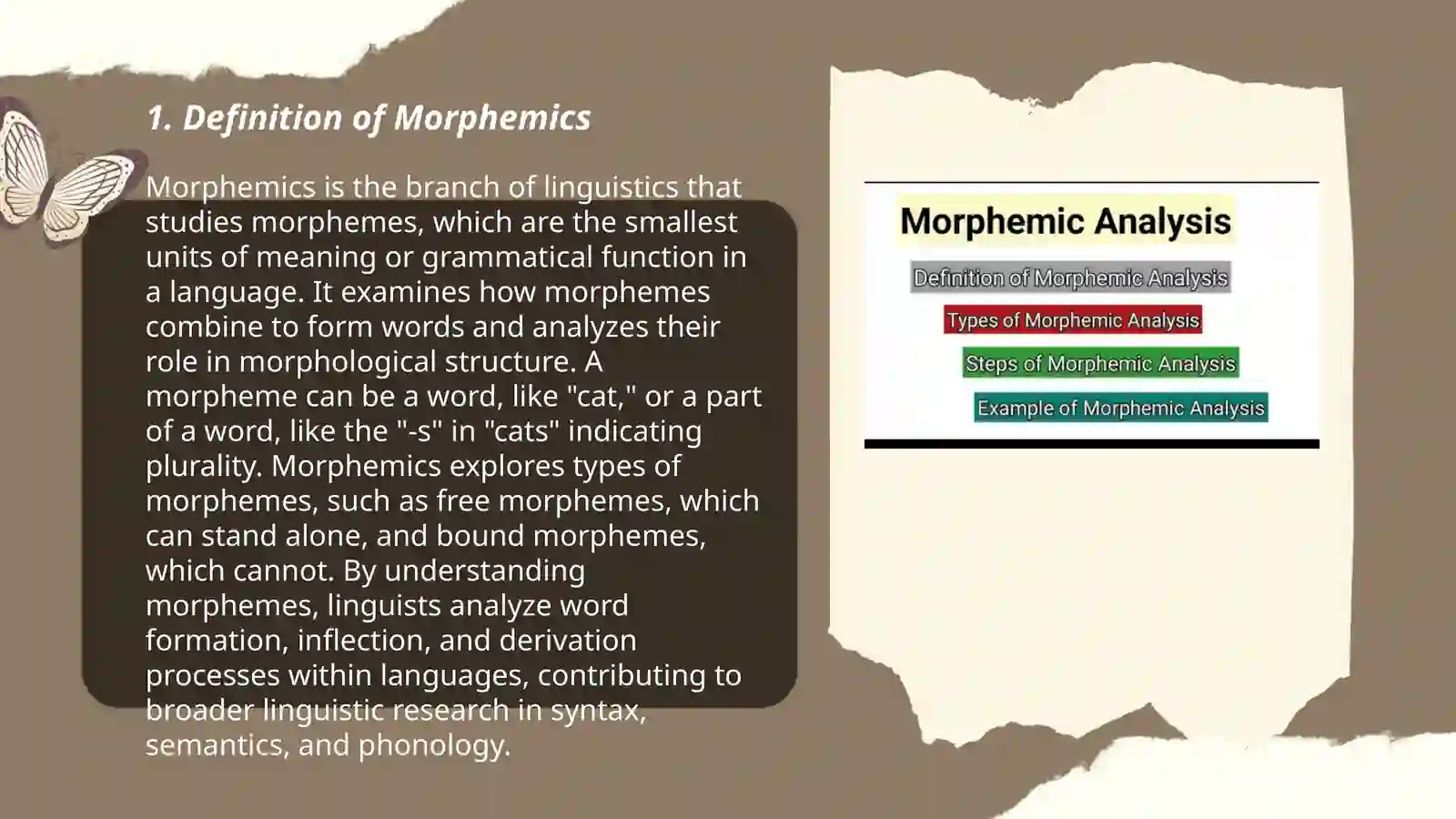 Morphemics 3