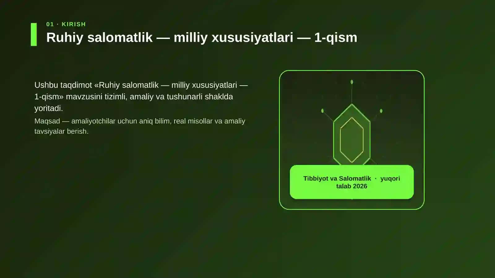 Ruhiy salomatlik — milliy xususiyatlari — 1-qism 3