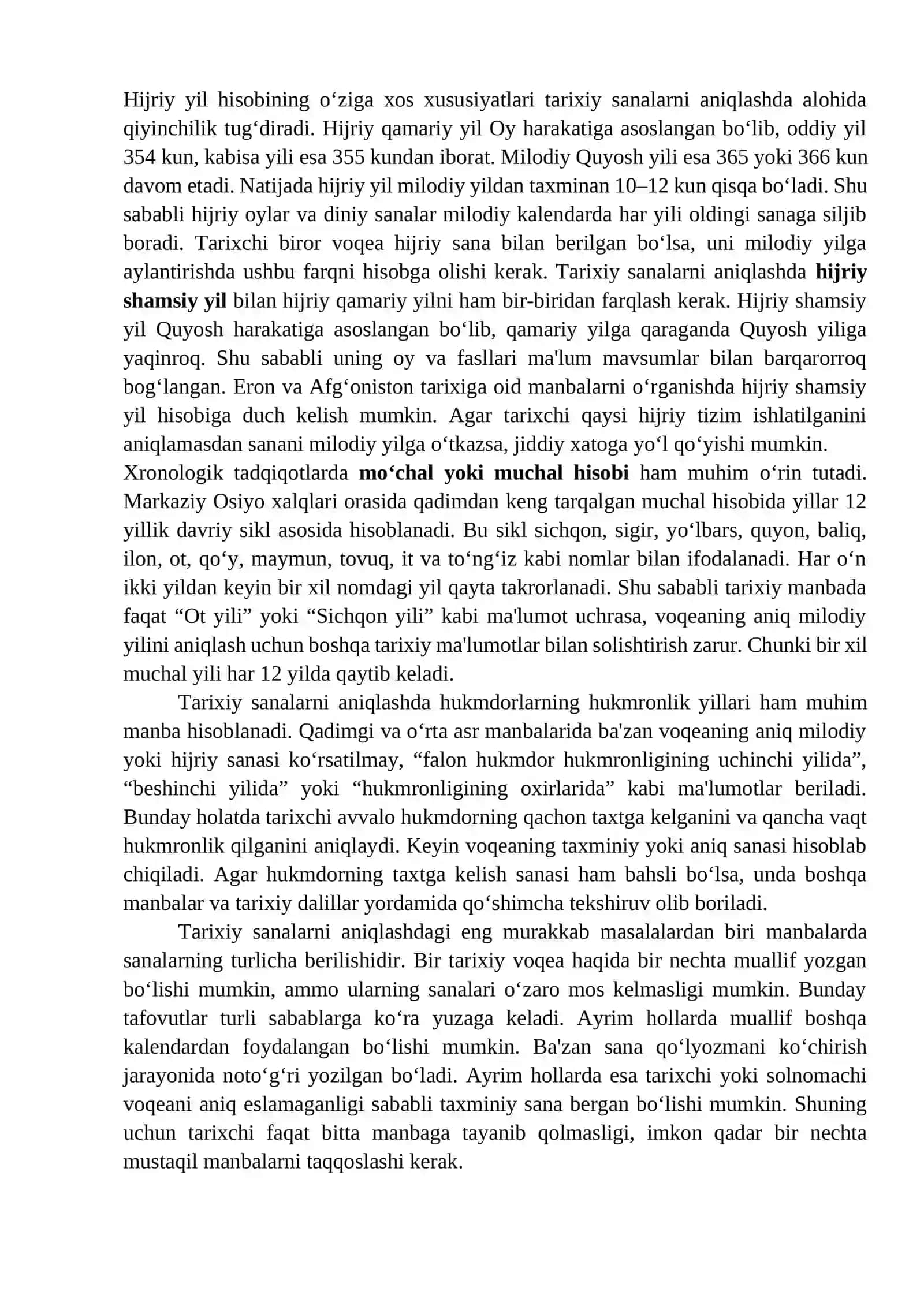 Xronologiya va tarixiy sanalarni aniqlash muammolari 3