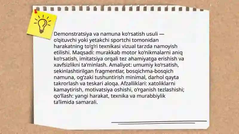 Jismoniy tarbiya darslarida qoʻllaniladigan jismoniy tarbiya metodlari 3
