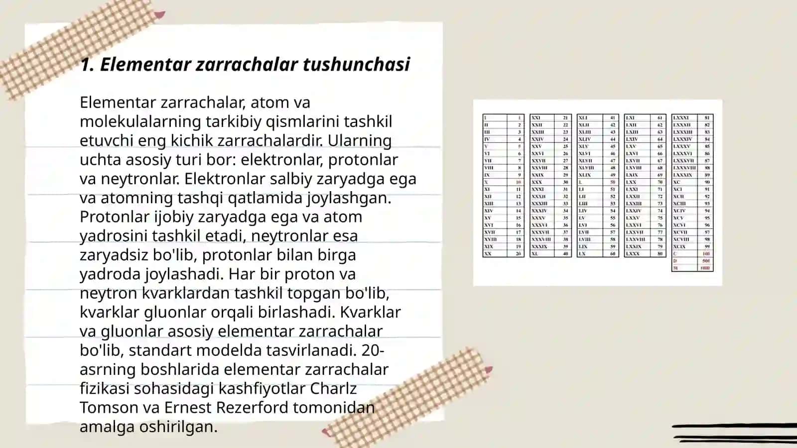 Elementar zarrachalar va ularning kashf gilinish tarixi. Atom energiyasidan tinchlik maqsadlarda foydalanish prinsiplari 3