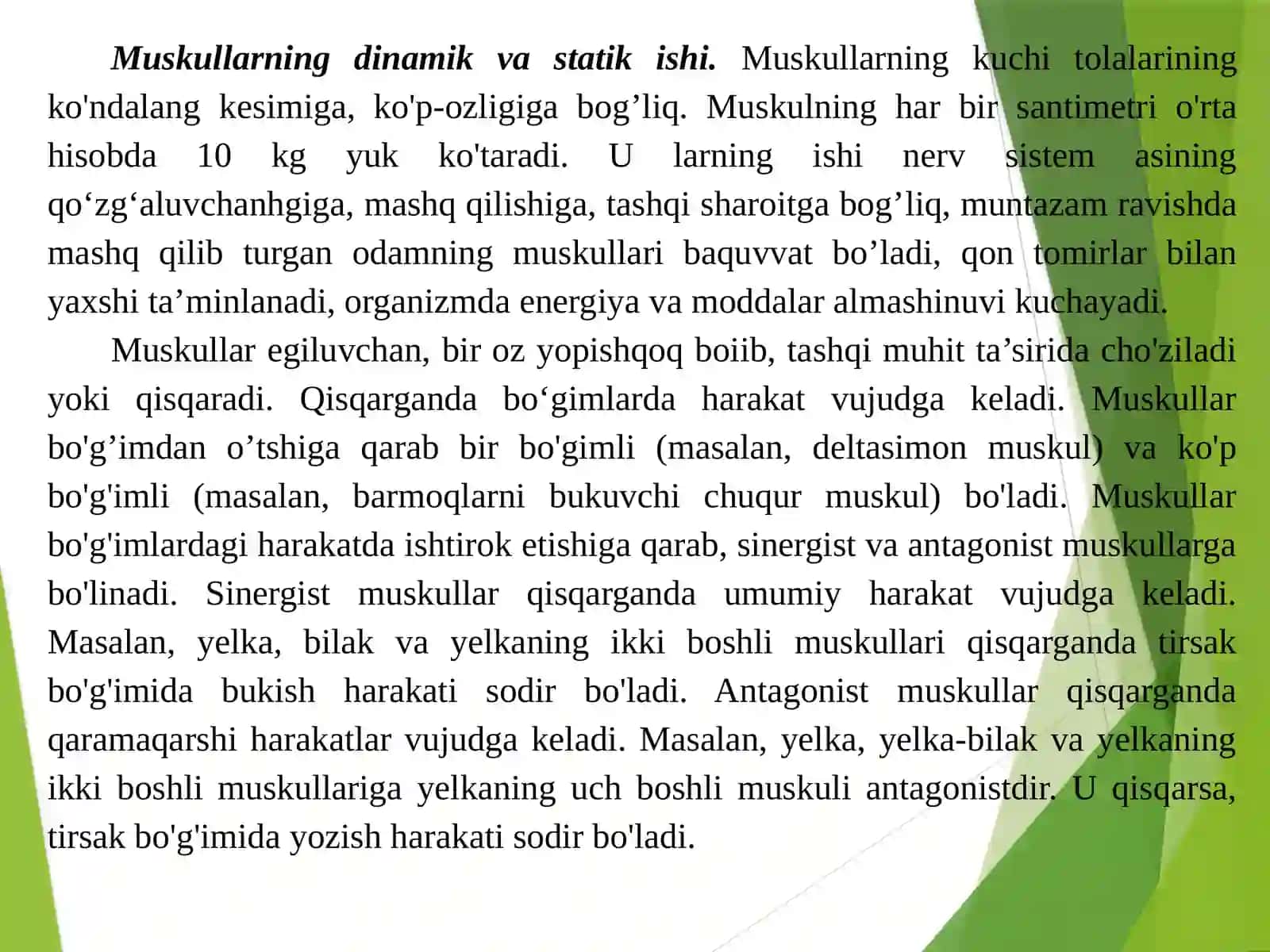 Tayanch-xarakat apparatining yosh xususiyatlari va gigienasi (2-qism) 3