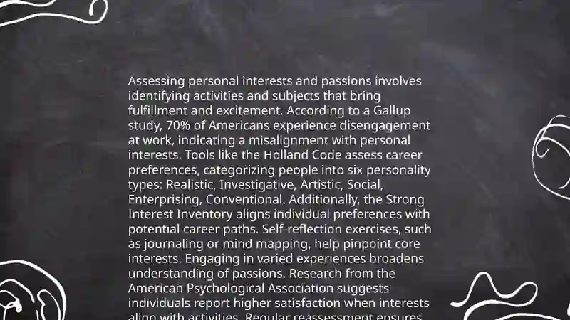 Assessing Personal Interests and Passions 3