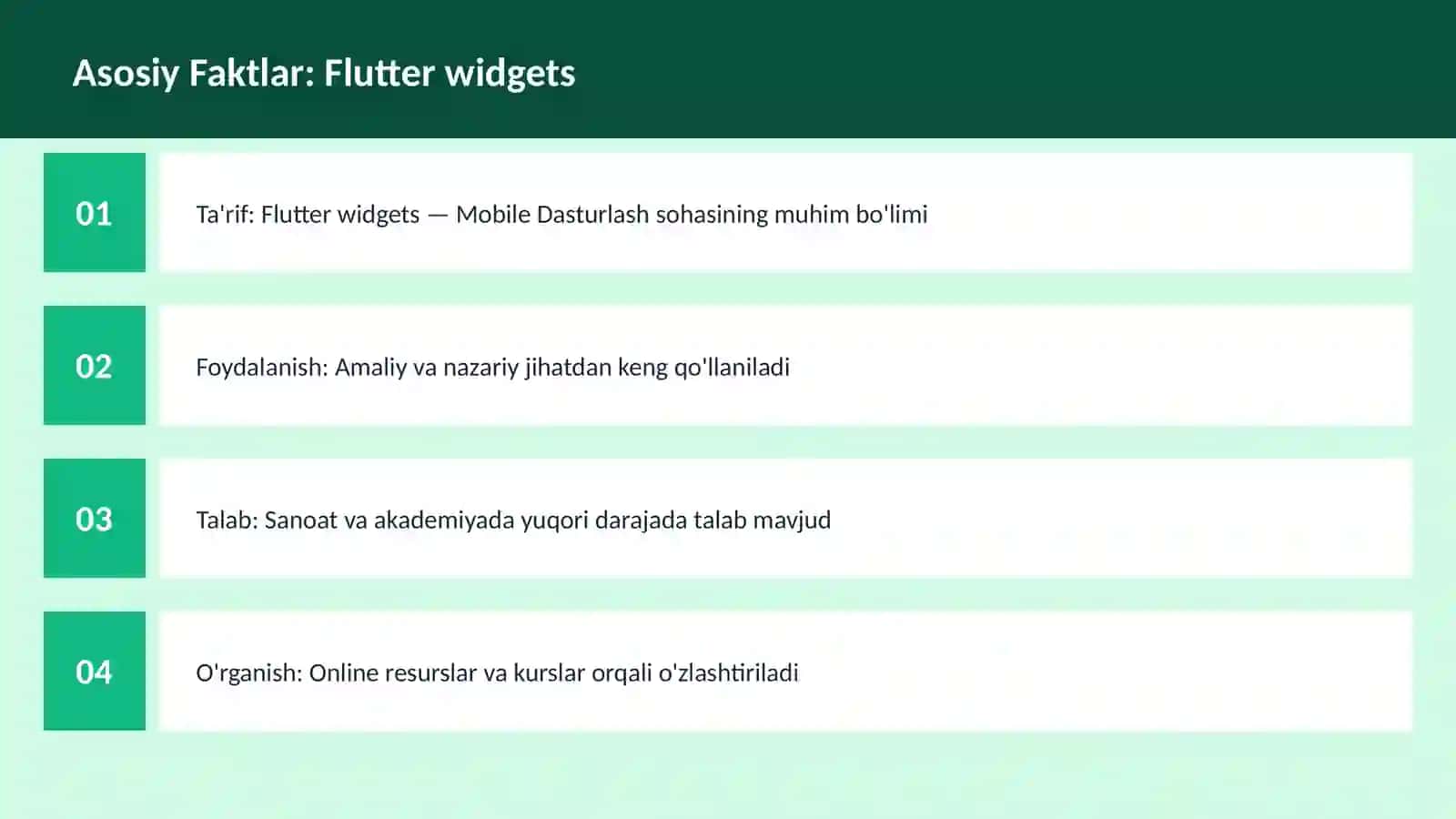 Flutter widgets 3