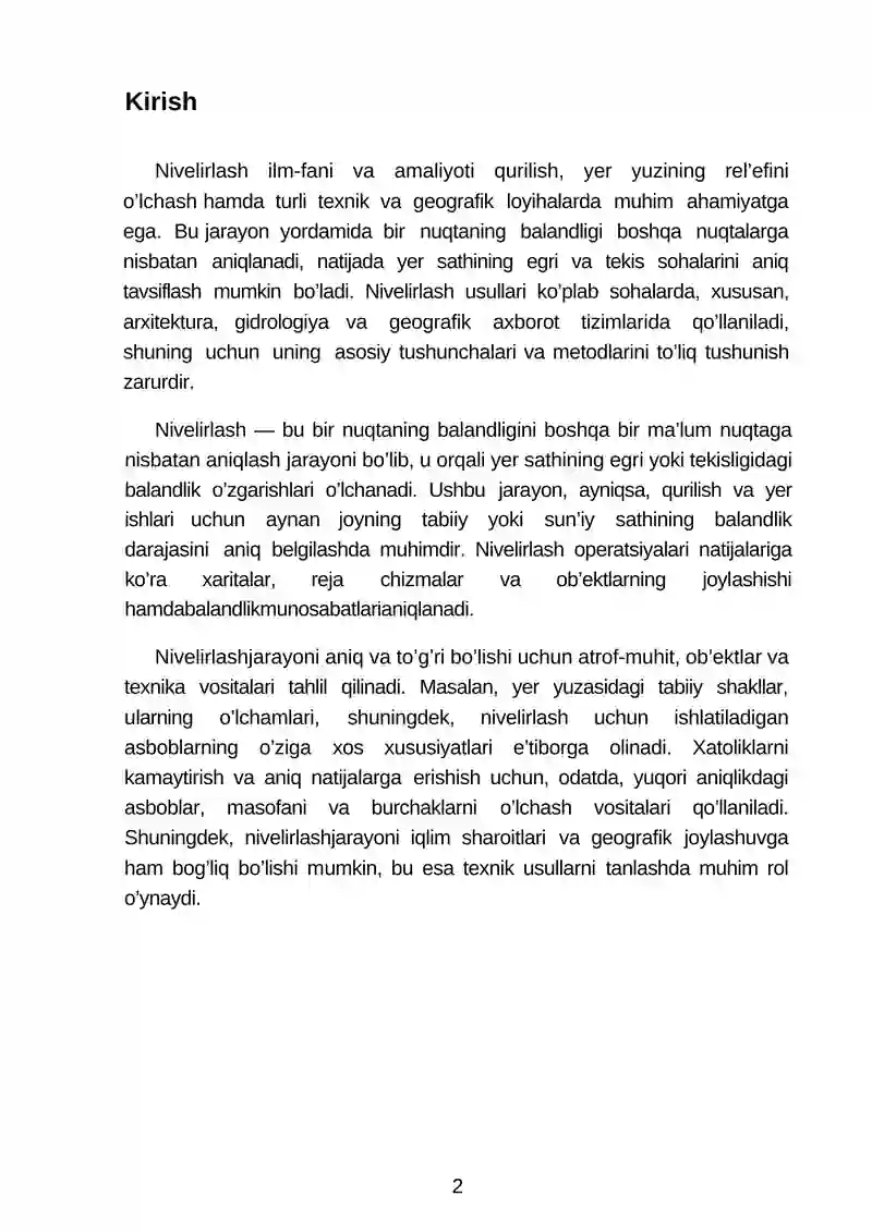 Nivelirlash 3