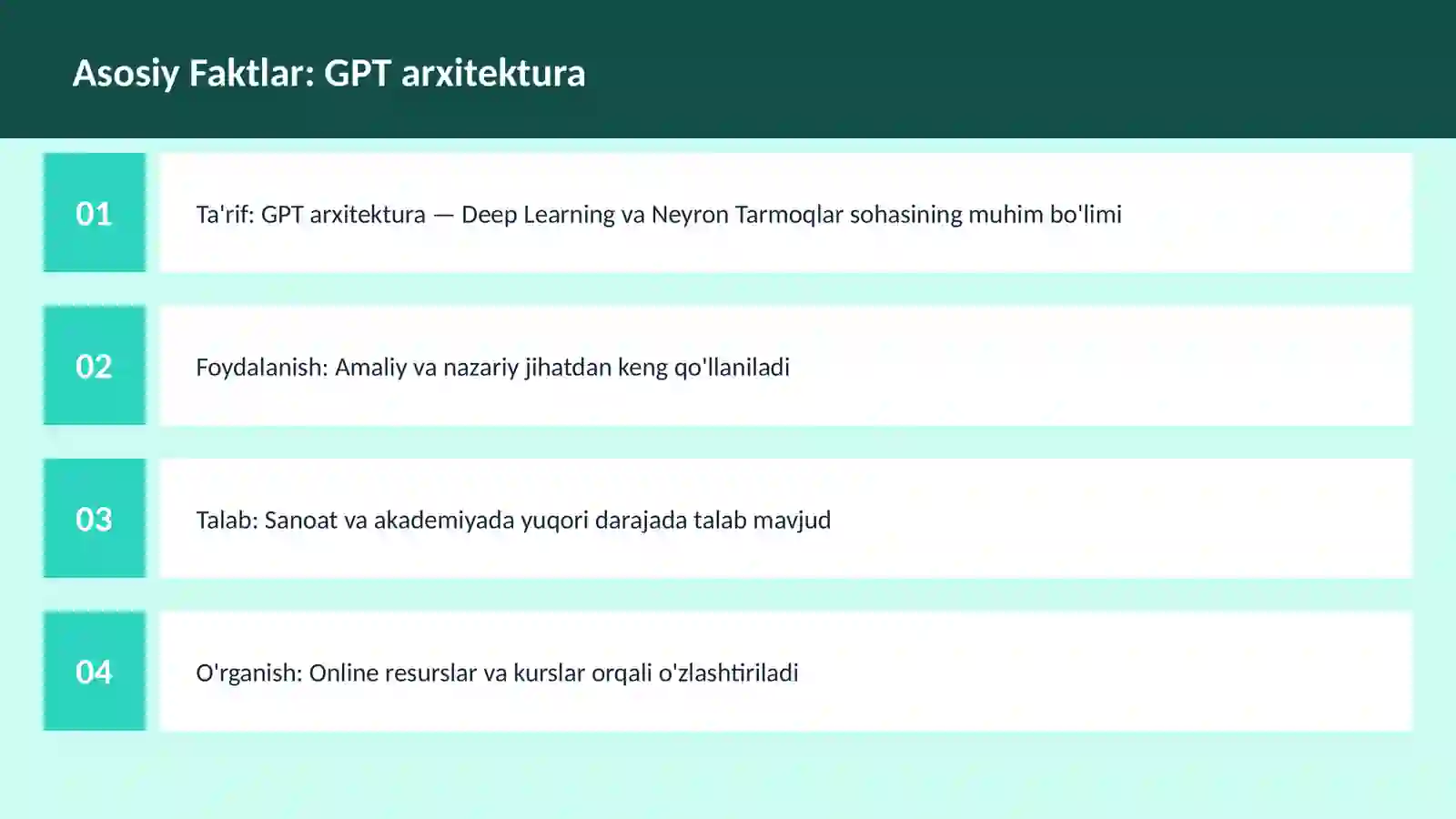 AI | DEEP LEARNING VA NEYRON TARMOQLAR 3