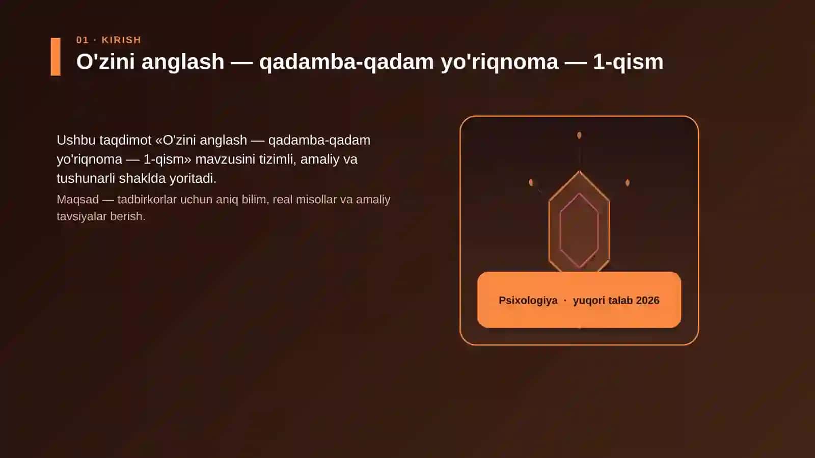 O'zini anglash — qadamba-qadam yo'riqnoma — 1-qism 3