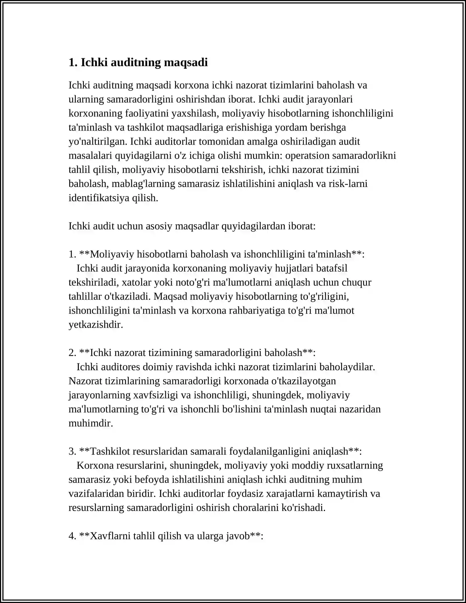 ICHKI AUDIT 3