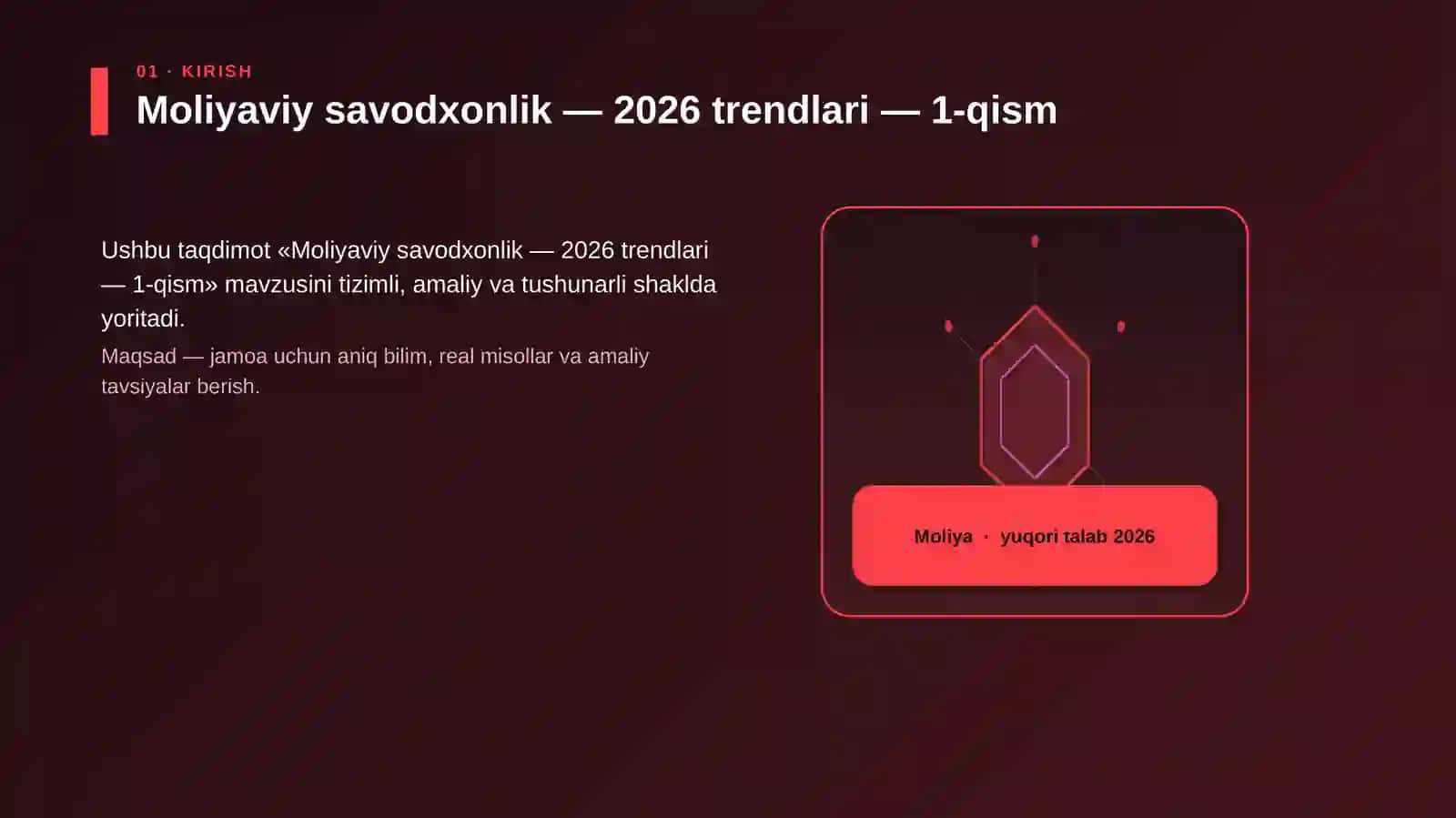 Moliyaviy savodxonlik — 2026 trendlari — 1-qism 3