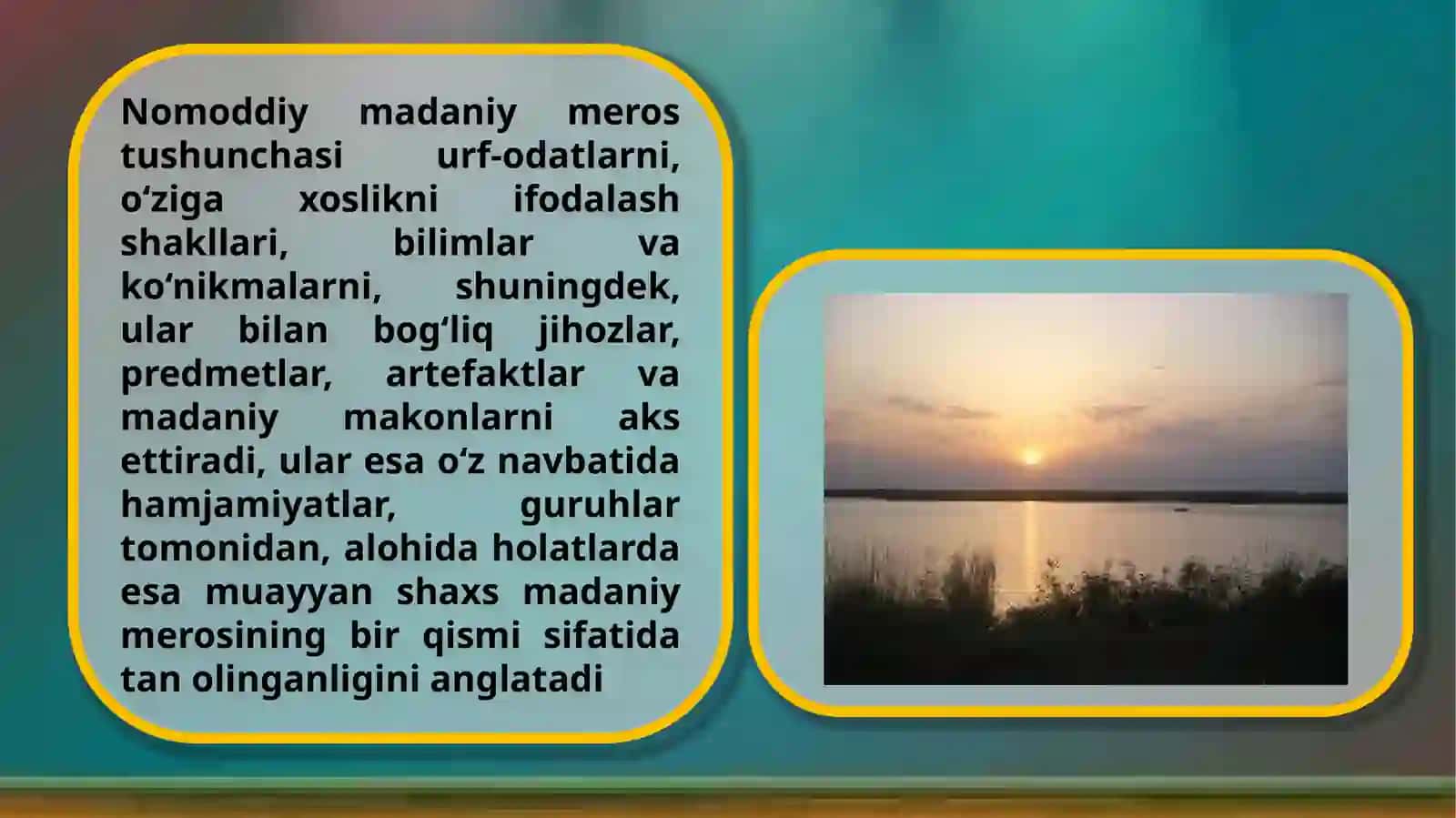 Nomoddiy Madaniy meros tushunchasi 3