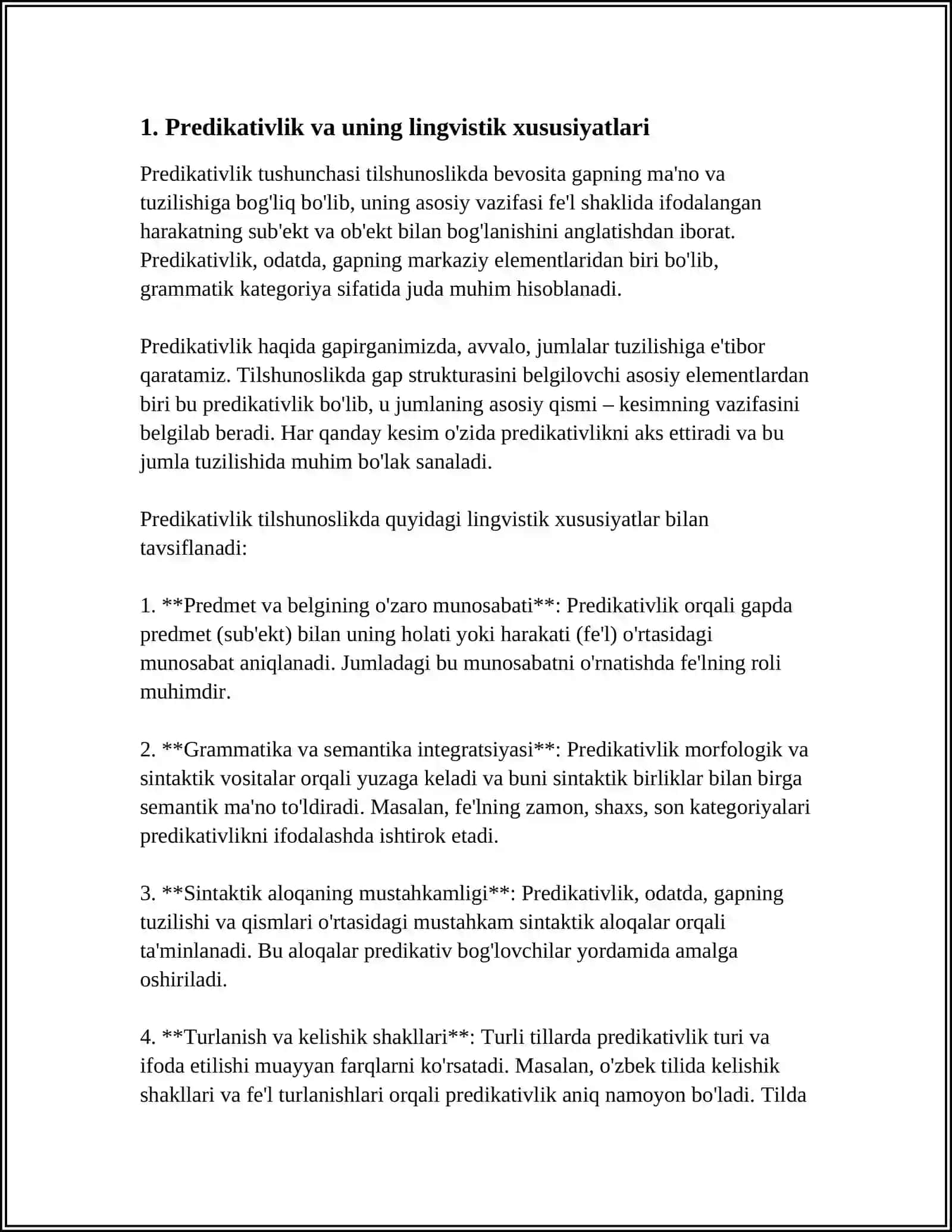 TAKLIFNING PREDIKATIV XUSUSIYATLARI MAVZUSI 3