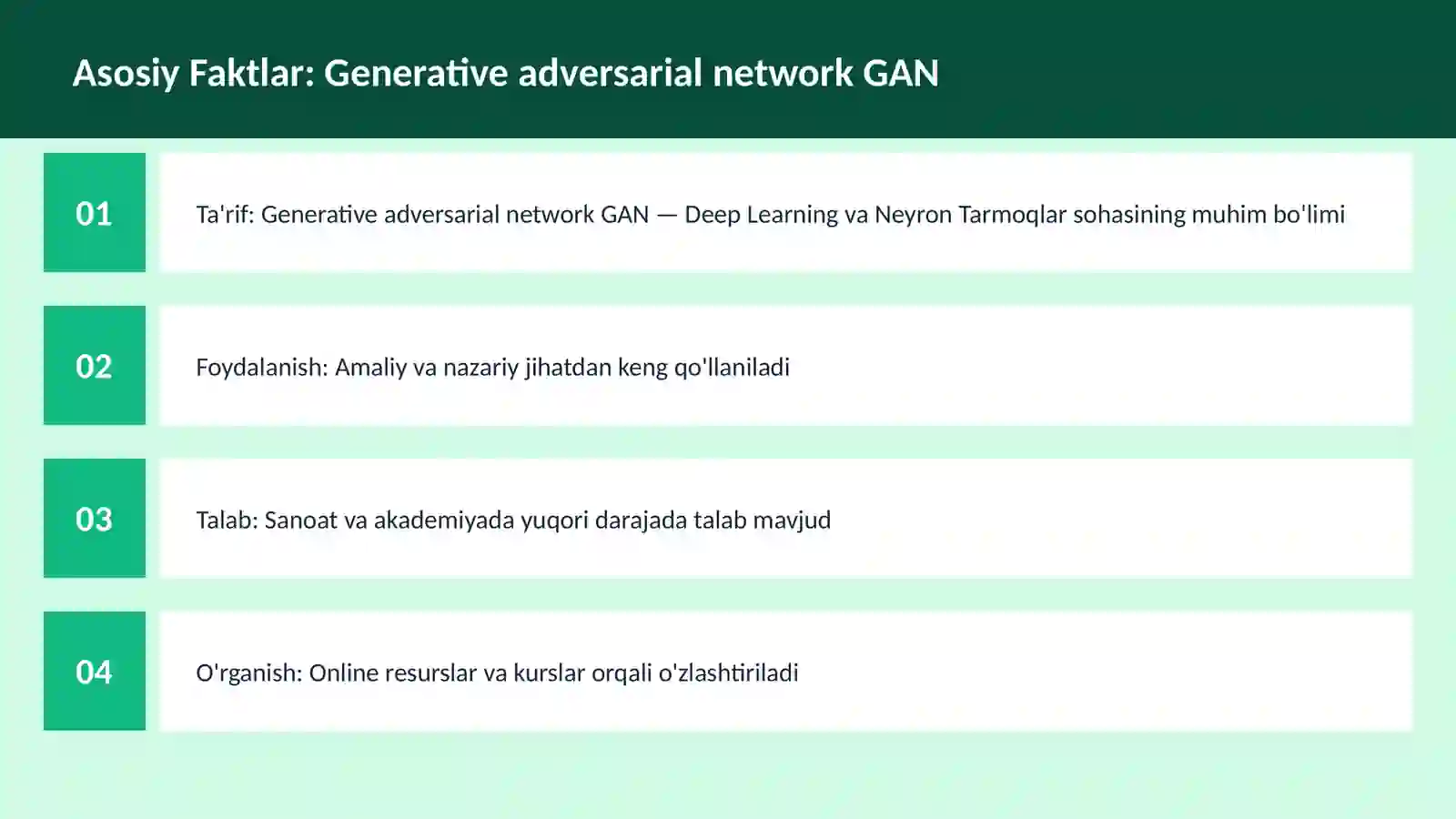 Generative adversarial network GAN 3