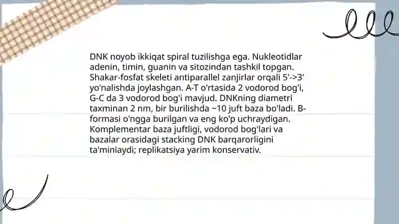 Irsiyatning molekular asoslari 3
