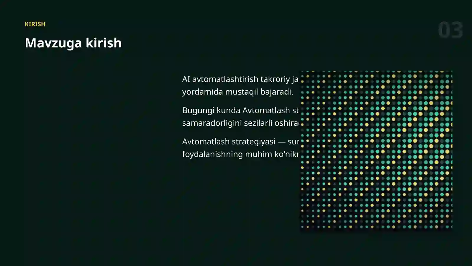 AI AVTOMATLASHTIRISH 3