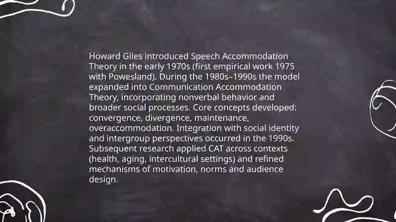 Accommodation theory and audience design 3
