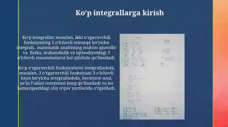 Ko‘p integrallarga kirish 3