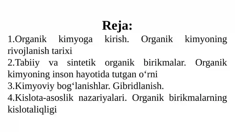 Organik kimyo 3