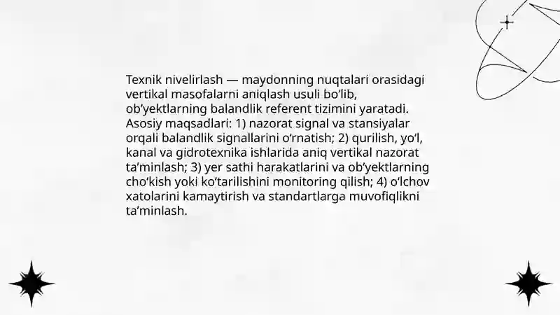 Texnik nivelirlash ishlari 3