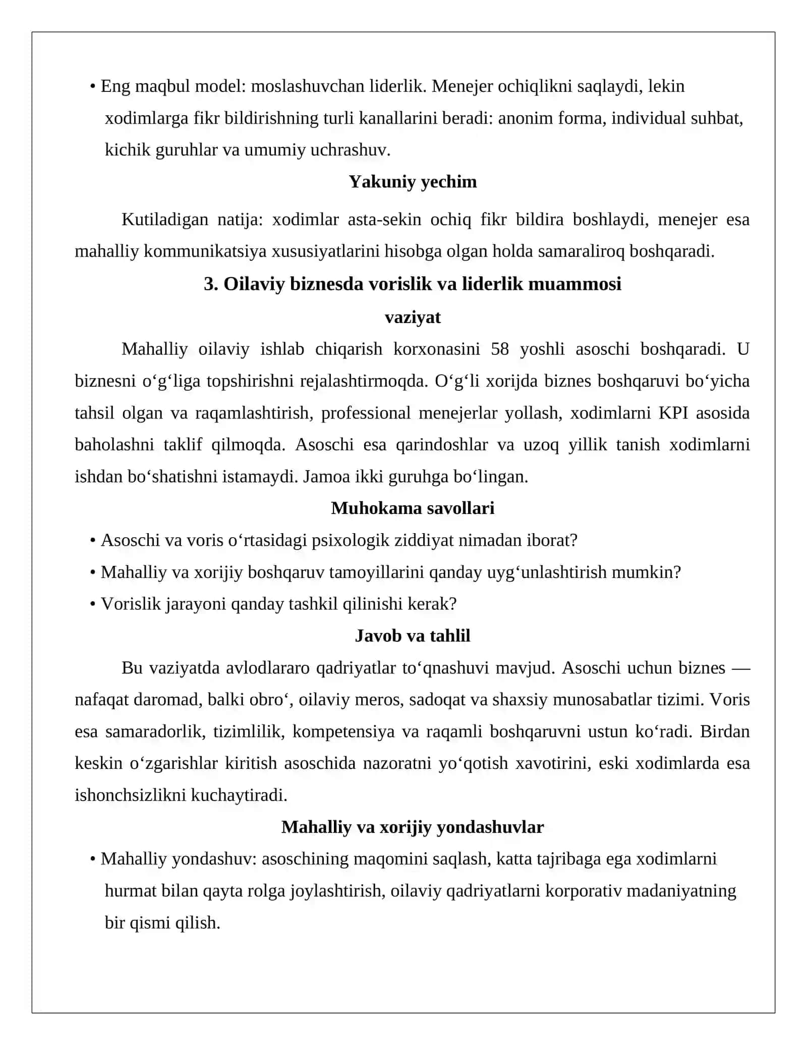 Biznes psixologiyasida mahalliy va xorijiy yo‘nalishlar 3