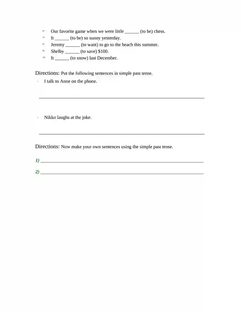 THEME:PAST SIMPLE TENSE 3