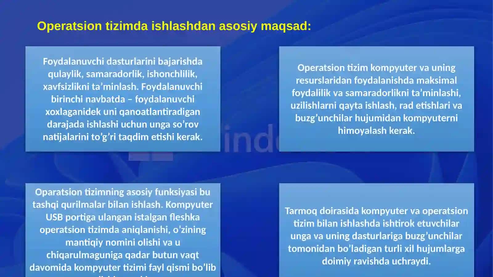 Operatsion tizimlar 3