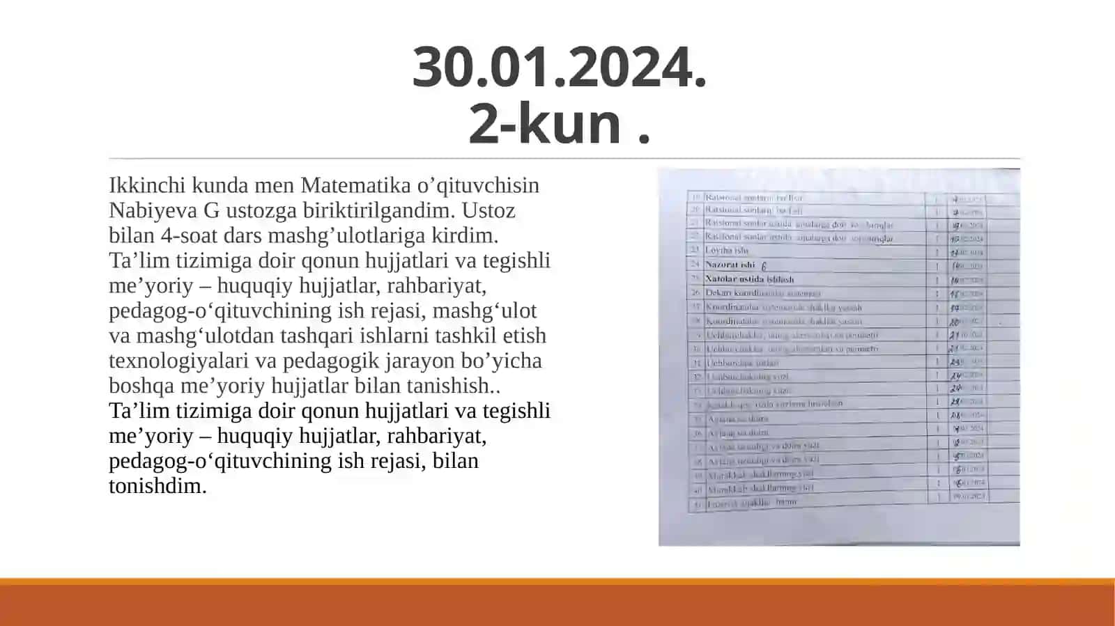 Malakaviy amaliyot Hisoboti 3