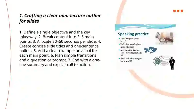 Speaking: Mini-Lecture with Slides 3