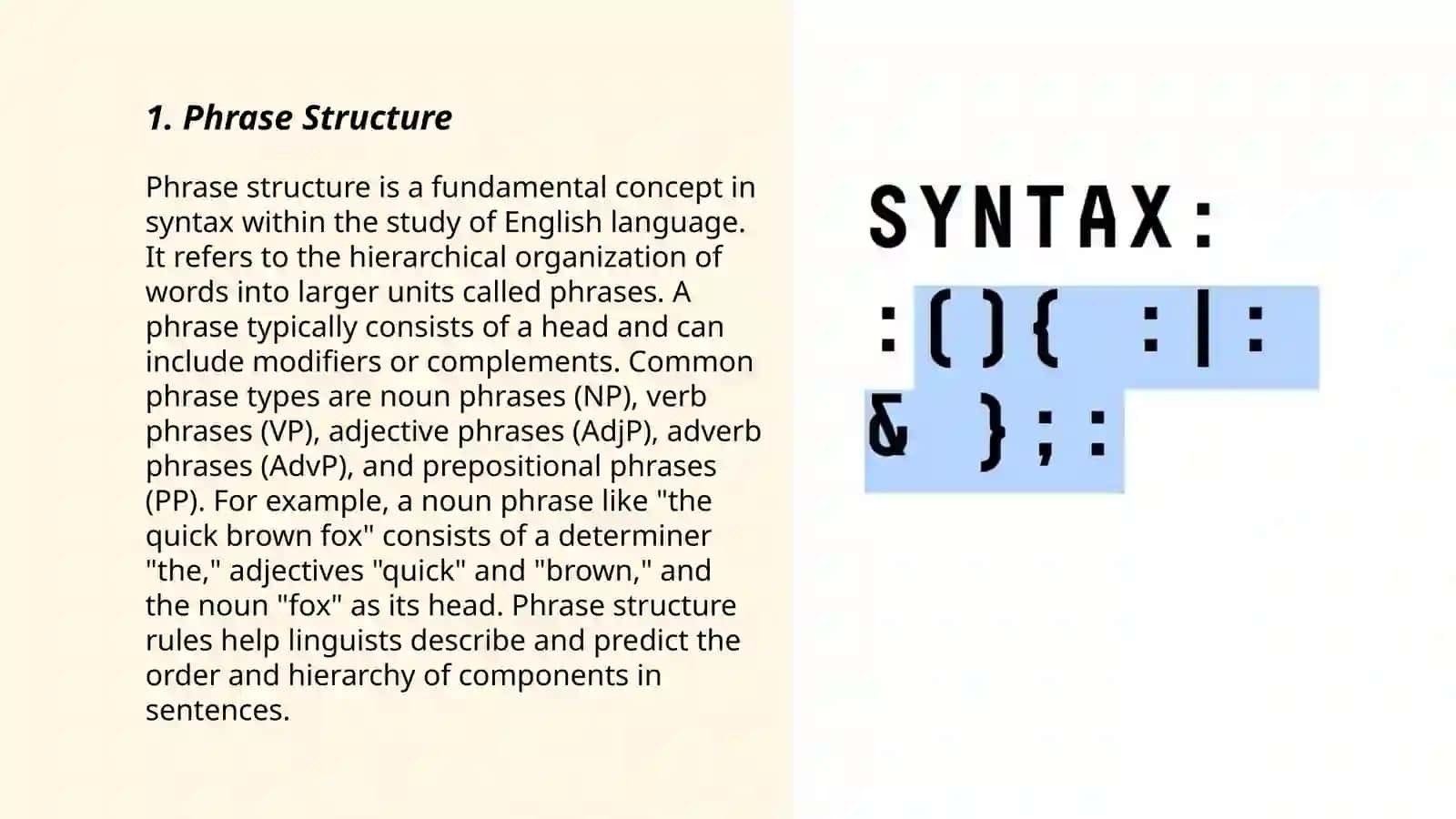 Syntax 3