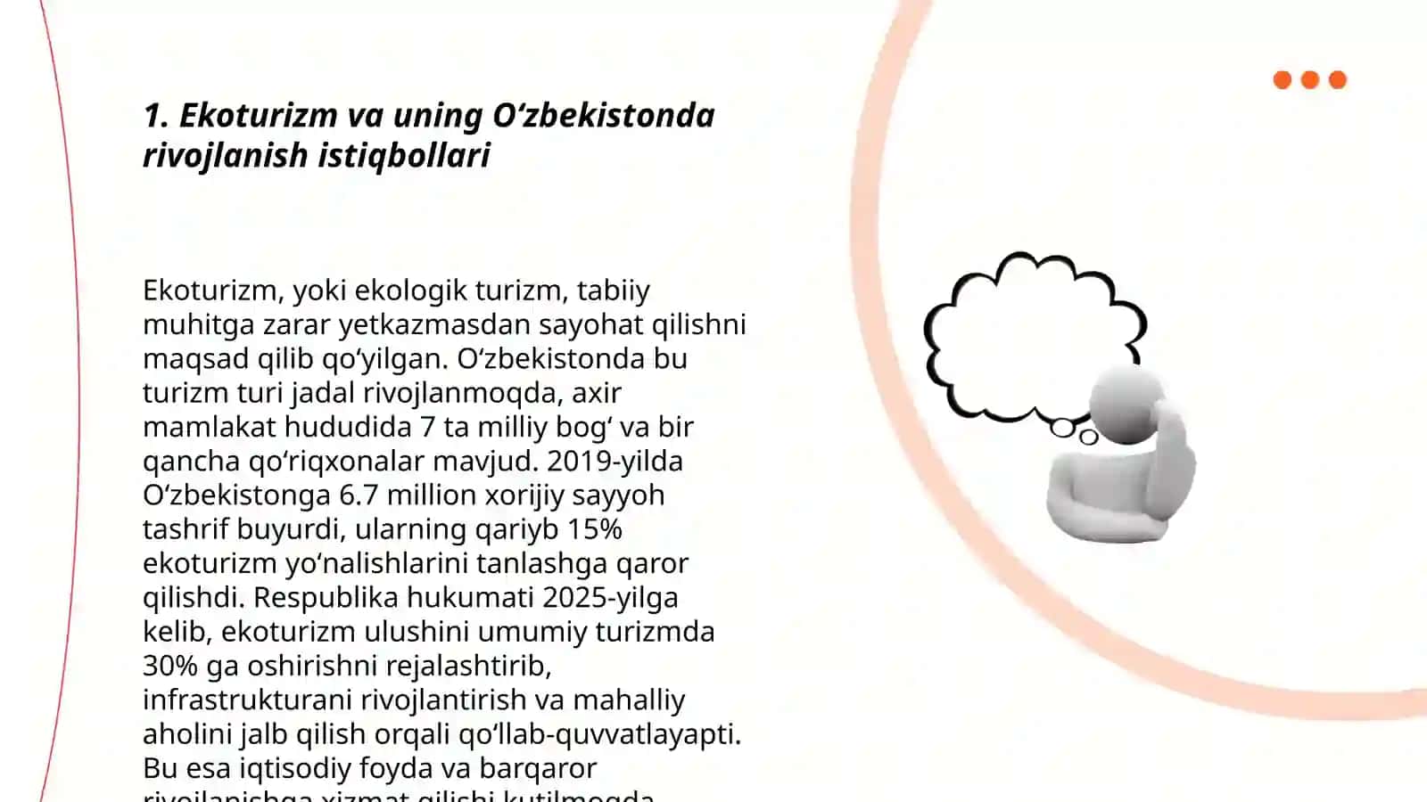 Oʻzbekistondagi ekoturistik tashkilotlar va ekoturistik mashrutlar tushunchasi 3