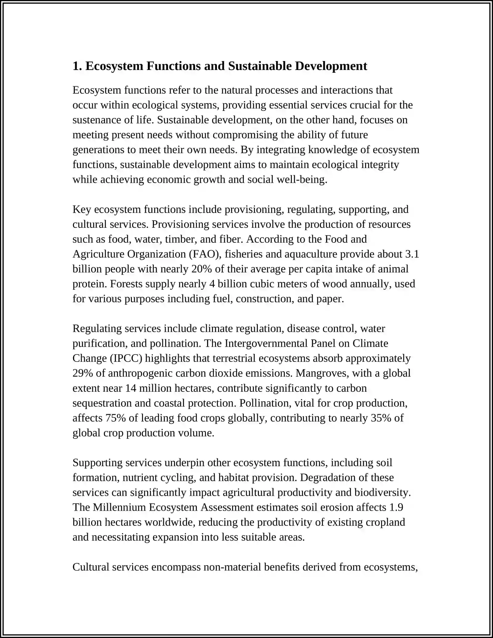 ENVIRONMENTAL TISSUES AND SUSTAINABLE DEVELOPMENT 3