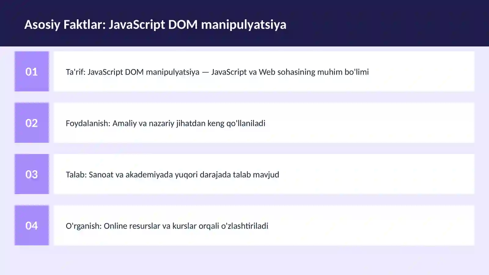 JavaScript DOM manipulyatsiya 3