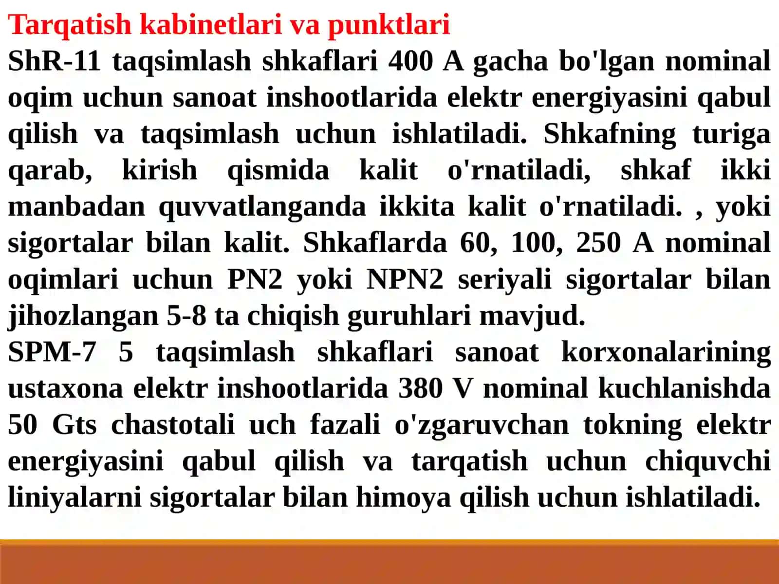 6-MA’RUZA: Gidroelektrostantsiyalarning elektr qismi 3