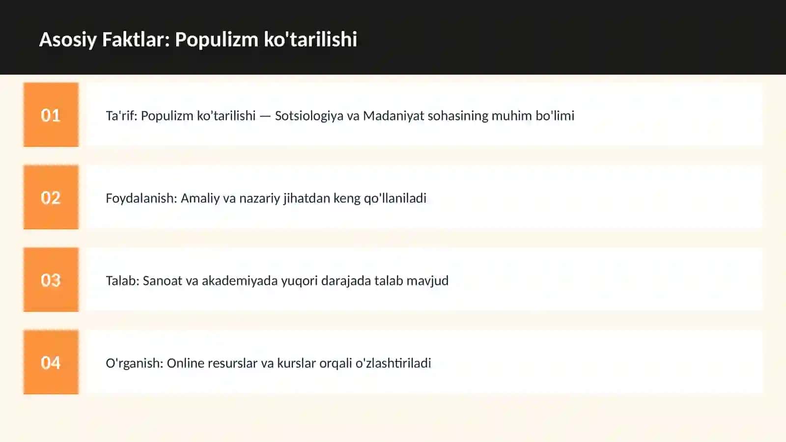 Populizm ko'tarilishi 3