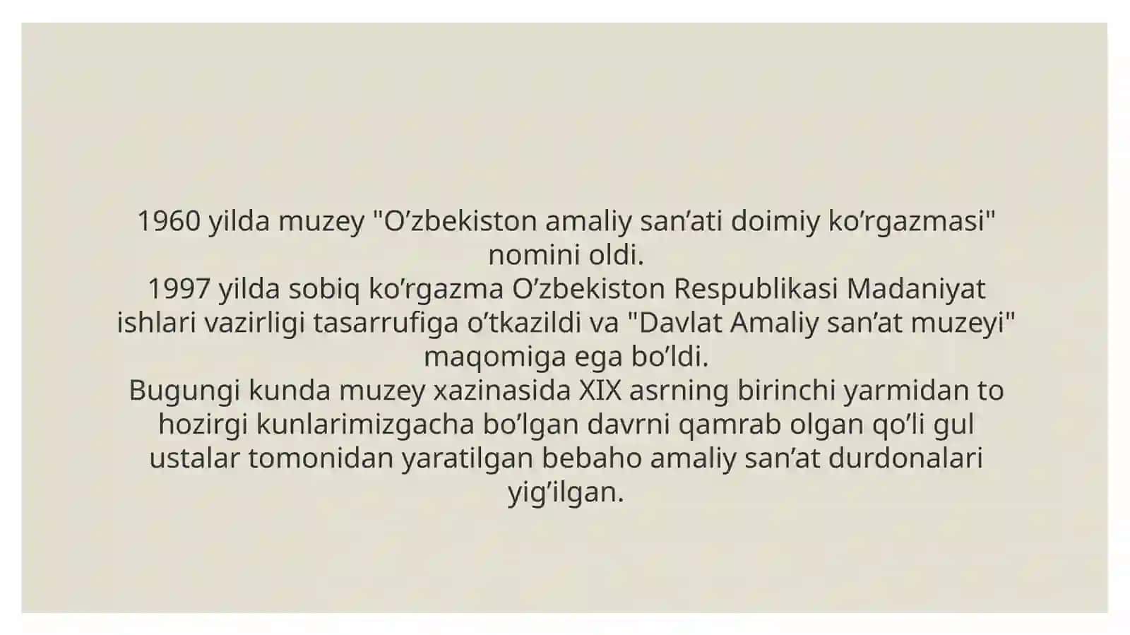 Amaliysa’natmuzeyi 3