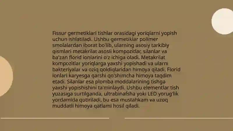 Fissur germetiklar 3