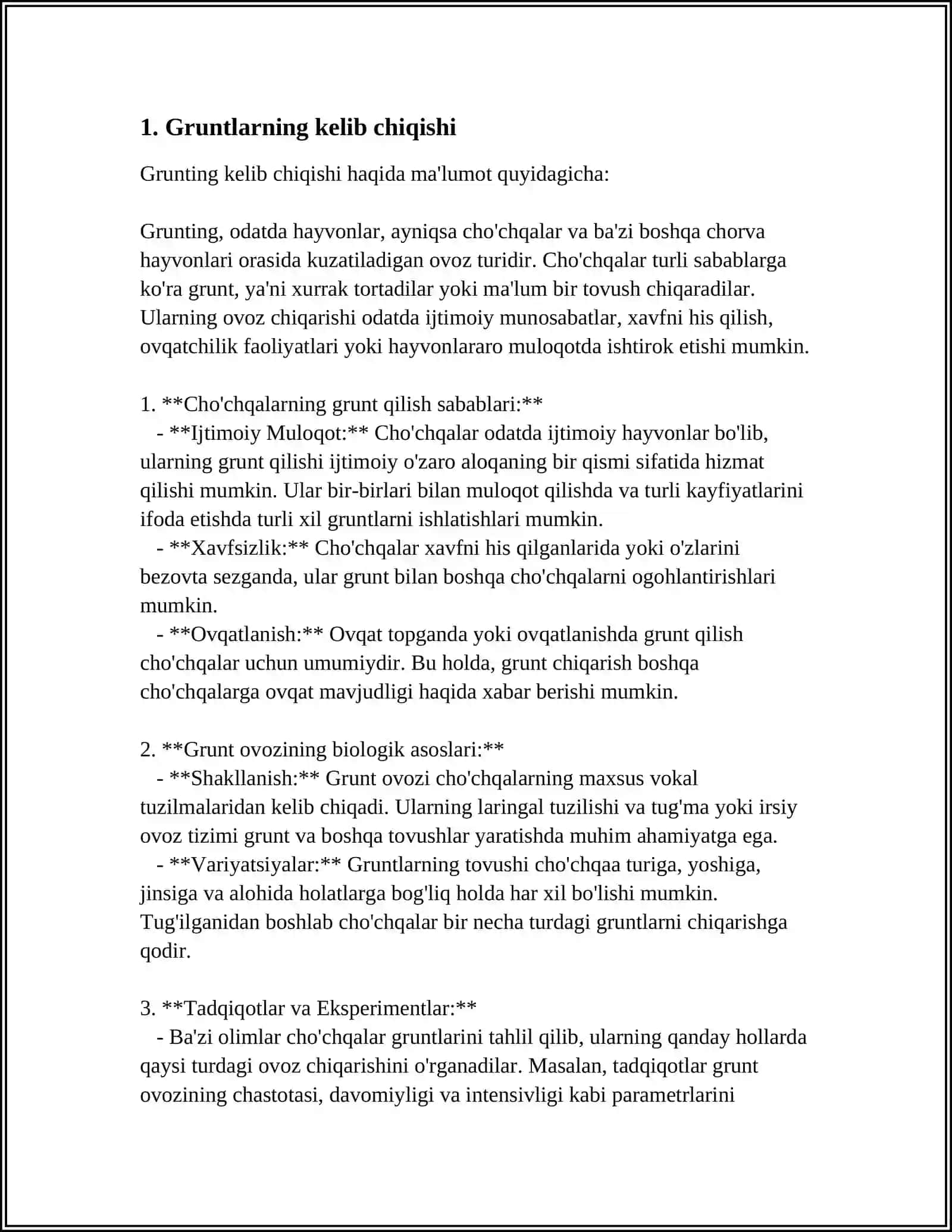 MAYDA ZARRALARDAN TASHKIL TOPGAN GRUNTLATNI PAYDO BOʻLISHI VA ULARNI TARKIBI 3