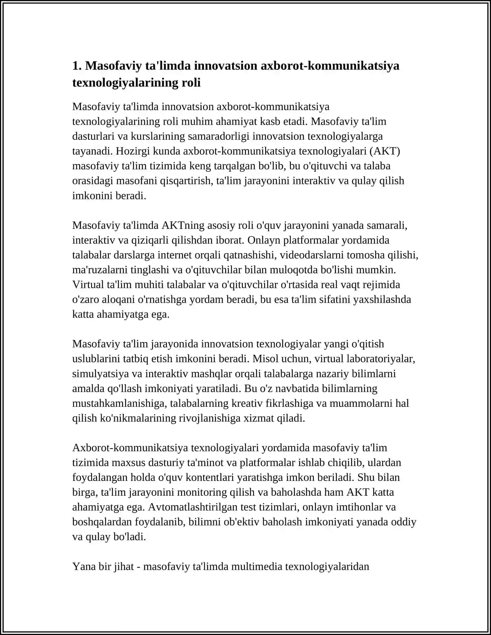 MASOFAVIY TA’LIMDA INNOVATSIYANING ROLI 3