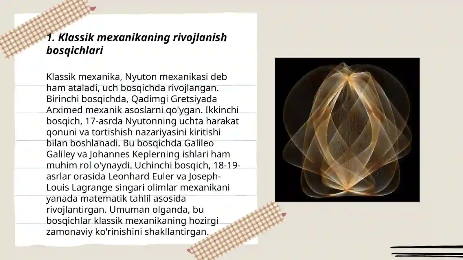 Fizika fani rivojlanish bosqichi va fizika fanini oʻqitishda boshqa fanlarni tutgan oʻrni 3