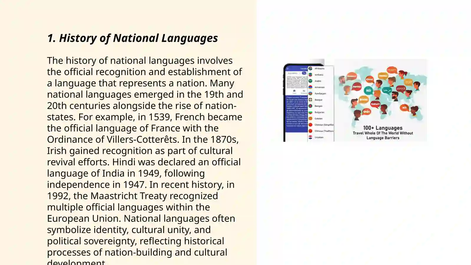 National languages 3