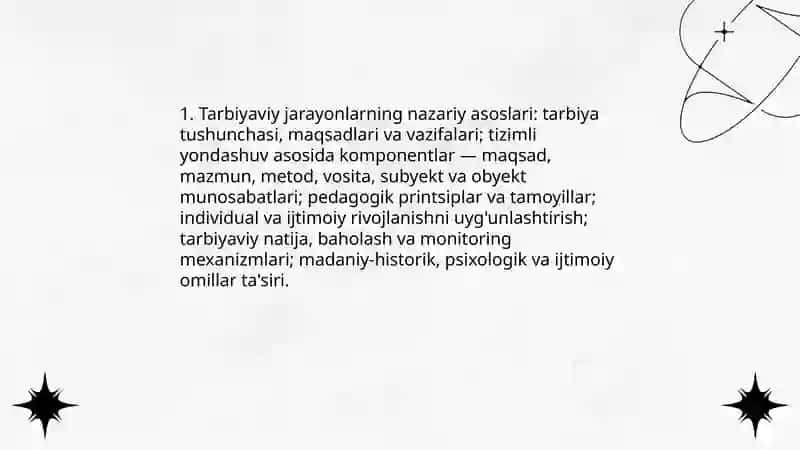 Tarbiyaviy jarayonlarning tizimli tahlili 3