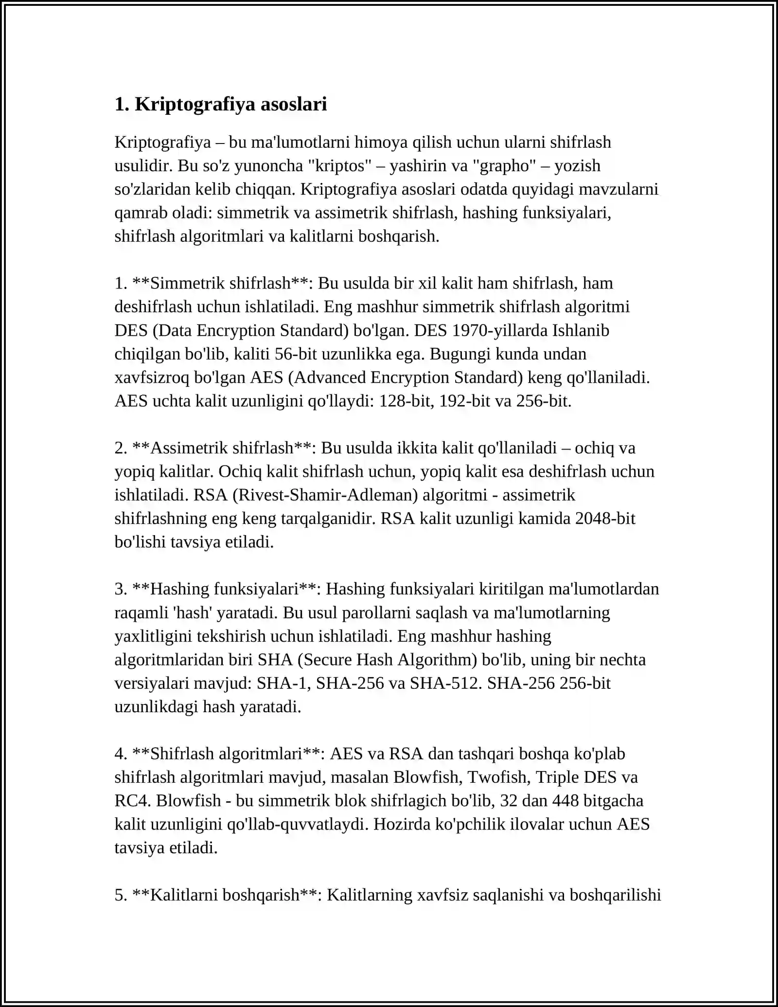 KRIPTOGRAFIYA VA KRIPTOGRAFIK TIZIMLAR 3