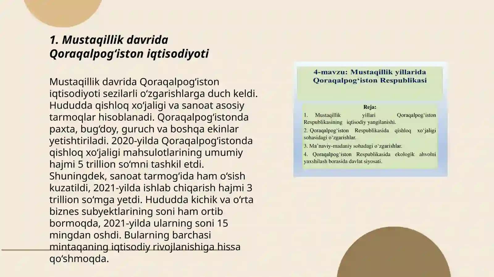 Mustaqillik yillarida Qoraqalpog'iston respublikasi 3